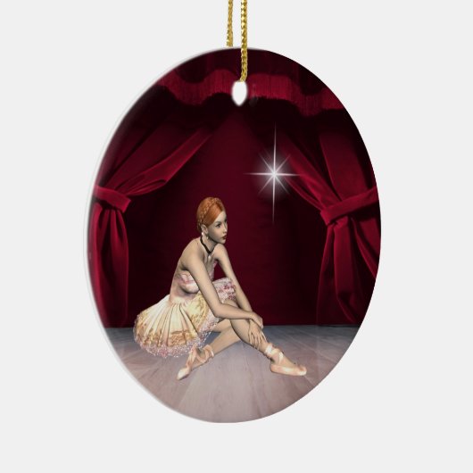 Dance Ballerina Keramisch Ornament (Rechts)