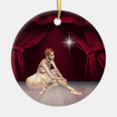 Dance Ballerina Keramisch Ornament (Voorkant)