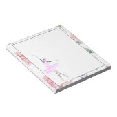Dance Ballerina | NOTITIEBLOK WATERVERF ROOS (Schuin)