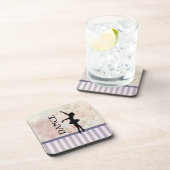 Dance - Ballerina Silhouette  achtergrond Onderzetter (Rechterzijde)