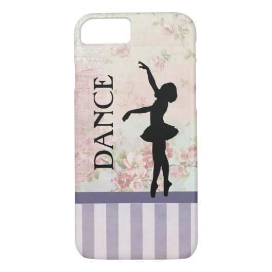 Dance - Ballerina Silhouette over  achtergrond Case-Mate iPhone Case (Achterkant)