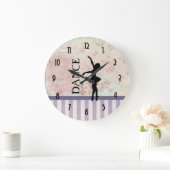 Dance - Ballerina Silhouette over  achtergrond Grote Klok (Huis)