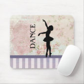 Dance - Ballerina Silhouette over  achtergrond Muismat (Met muis)