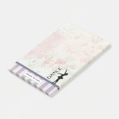 Dance - Ballerina Silhouette over achtergrond Post-it® Notes (Schuin)