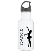 Dance - Ballerina Silhouette Waterfles (Voorkant)