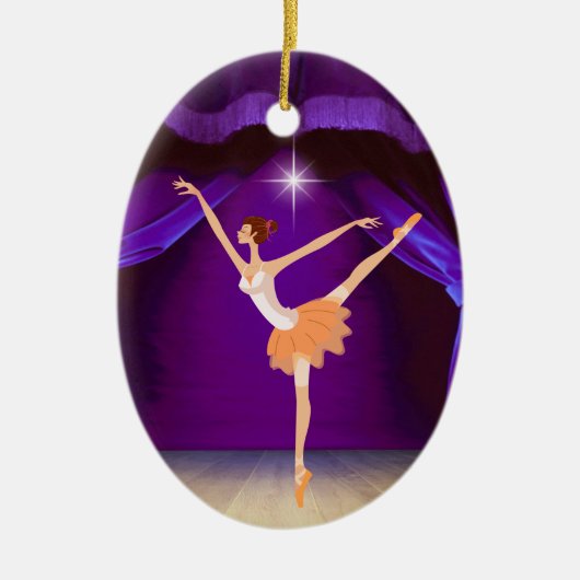 Dance Ballerina - SRF Keramisch Ornament (Voorkant)