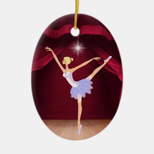 Dance Ballerina - SRF Keramisch Ornament (Voorkant)