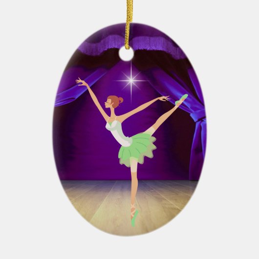 Dance Ballerina - SRF Keramisch Ornament (Voorkant)