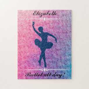 Dance Ballet Aangepaste Ballerina over de hele dag Legpuzzel