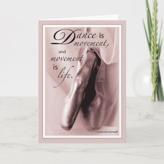 Dance Ballet Gefeliciteerd Kaart (Voorkant)