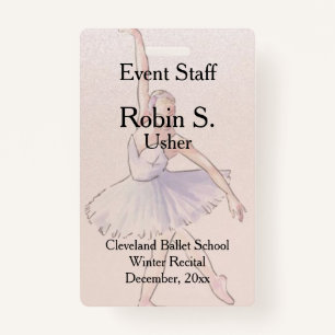 Dance Ballet Overweging Event Badge
