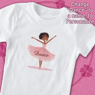 Dance Ballet Schattige Meisje Ballerina Pink Tutu T-shirt