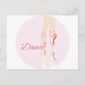 Dance Ballet Slippers Briefkaart (Voorkant)