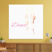 Dance Ballet Slippers Canvas Afdruk (Insitu (Woonkamer))