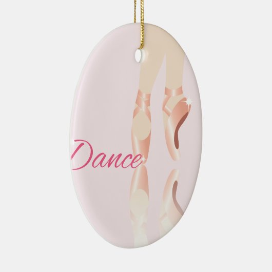 Dance Ballet Slippers Keramisch Ornament (Rechts)