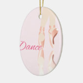 Dance Ballet Slippers Keramisch Ornament (Links)