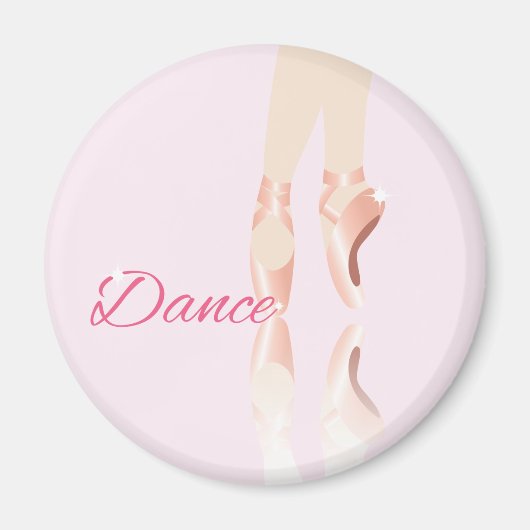 Dance Ballet Slippers Magneet (Voorkant)