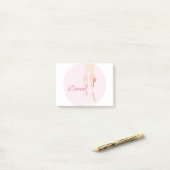 Dance Ballet Slippers Post-it® Notes (Op bureau)