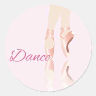 Dance Ballet Slippers Ronde Sticker