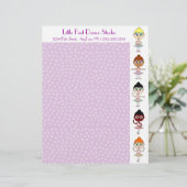Dance/Ballet Studio Paars Letterhead Custom Briefhoofd (Staand voorkant)