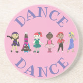 DANCE Ballet Tap Jazz Acro Hip Hop Lyrical Dancers Zandsteen Onderzetter (Voorkant)