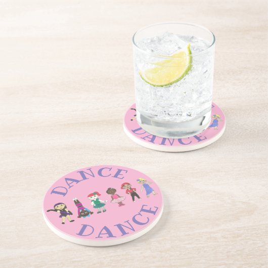 DANCE Ballet Tap Jazz Acro Hip Hop Lyrical Dancers Zandsteen Onderzetter (Zijkant)