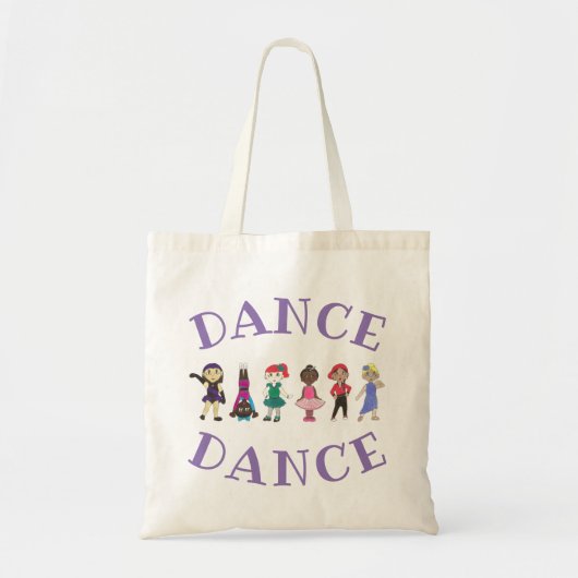 DANCE Ballet Tap Jazz Acro Hiphop Lyrical Studio Tote Bag (Voorkant)