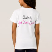 Dance begint waar Words End Cute Name Tshirt (Achterkant)