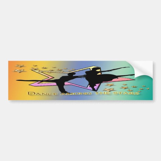 Dance between Stars Bumpersticker (Voorkant)