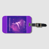 Dance between the Stars Ballerina Galaxy Bagagelabel (Voorkant (horizontaal))