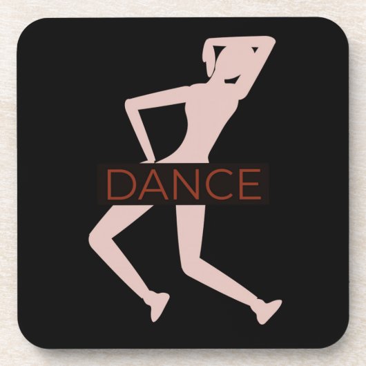Dance Beverage Coaster Bier Onderzetter (Voorkant)