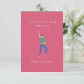 Dance Birthday Card (Staand voorkant)