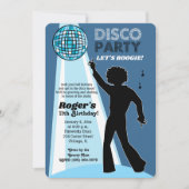 Dance Birthday Invitations van Disco Party 70 Kaart (Voorkant)