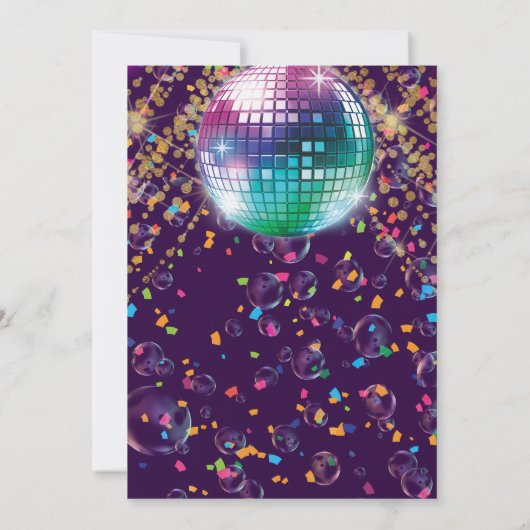 Dance Birthday Party Kinder Custom Kaart (Achterkant)