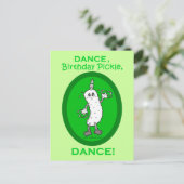 Dance, Birthday Pickle, Dance. Briefkaart (Staand voorkant)