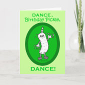 Dance, Birthday Pickle, Dance. Kaart (Voorkant)