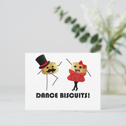 Dance Biscuits!!! Briefkaart (Staand voorkant)