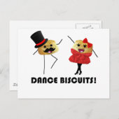 Dance Biscuits!!! Briefkaart (Voorkant / Achterkant)