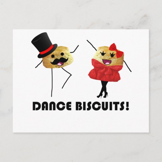 Dance Biscuits!!! Briefkaart (Voorkant)