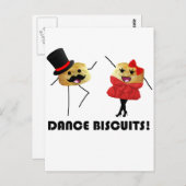 Dance Biscuits!!! Briefkaart (Voorkant / Achterkant)