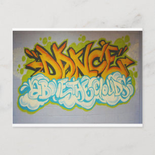 Dance boven Clouds Graffiti Briefkaart