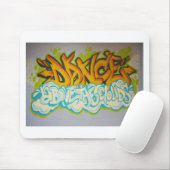 Dance boven Clouds Graffiti Muismat (Met muis)