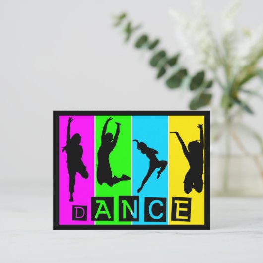 Dance Briefkaart (Staand voorkant)