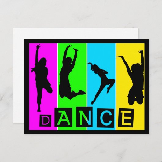 Dance Briefkaart (Voorkant / Achterkant)