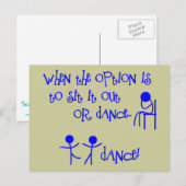 DANCE BRIEFKAART (Voorkant / Achterkant)