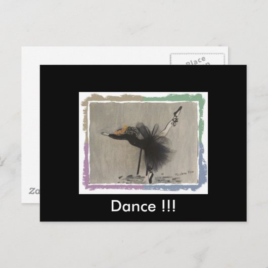 Dance Briefkaart (Voorkant / Achterkant)