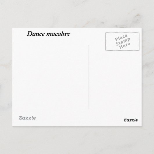 Dance briefkaart (Achterkant)