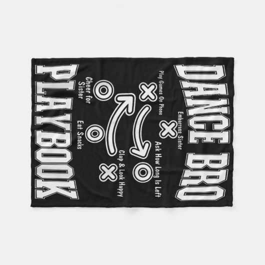 Dance Brother Playbook Comp Grappig Dansen Trots D Fleece Deken (Voorkant (Horizontaal))