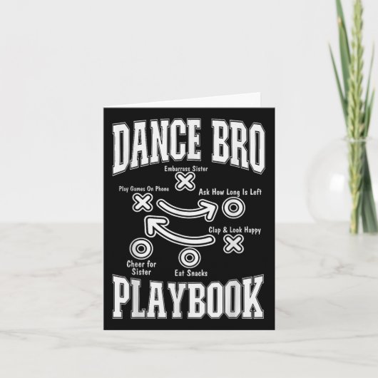 Dance Brother Playbook Comp Grappig Dansen Trots D Kaart (Voorkant)