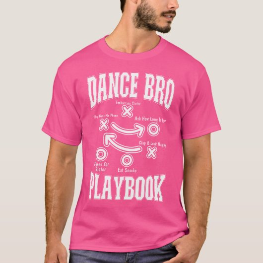 Dance Brother Playbook Comp Grappig Dansen Trots D T-shirt (Voorkant)